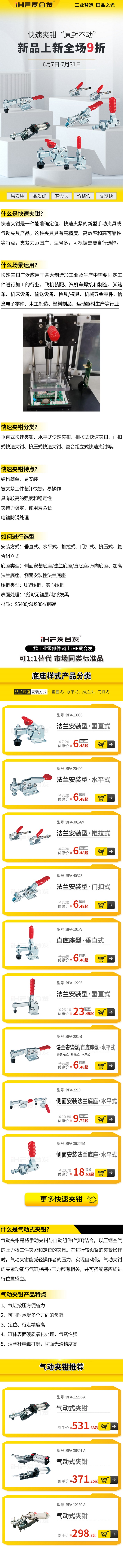 「产品上新」爱合发快速夹钳特点！